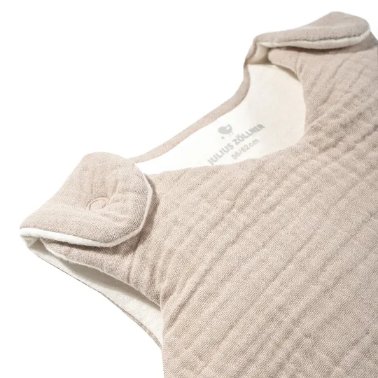 Julius Zöllner Muslin Babyschlafsack - Sand - Größe 62/68