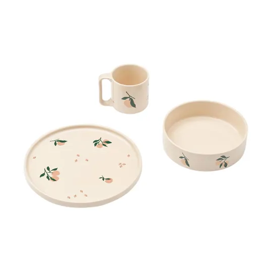 Liewood Porzellan Kindergeschirr - Camren - Peach / Sea Shell