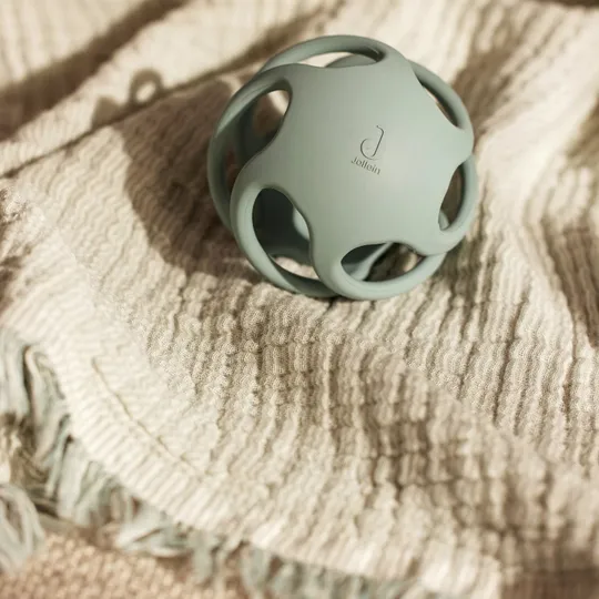 Jollein Beißringball - Ø 9,5 cm - Silikon - Sea Green
