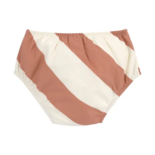 Lässig Stripes Schwimmwindel – Größe 62/68 - Clay/Sea Salt