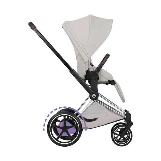Cybex Kinderwagen 2-in-1 - e-Priam 5 Style - Chrome Brown Frame