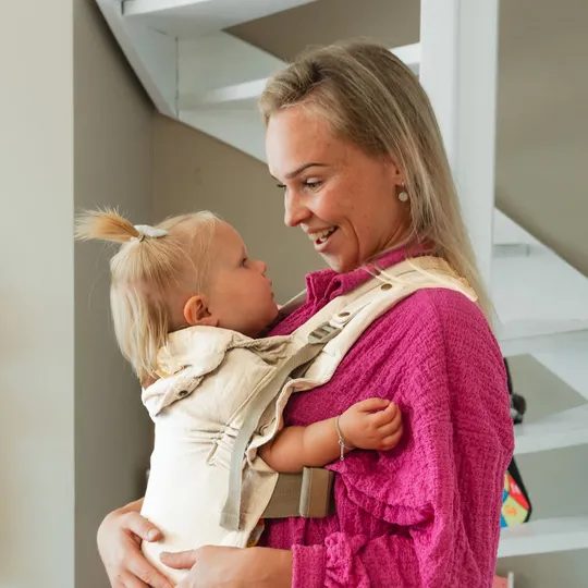 ByKay Click Carrier Deluxe Babytrage - Leinen - Oat