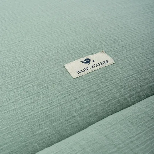 Julius Zöllner Musselin Krabbeldecke – Grün – 95/135 cm