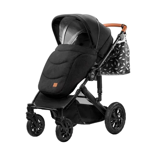 Kinderkraft Combi 3 in 1 Prime Black Inkl Autositz und Mommy Bag 