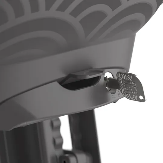 Urban Iki Ta-ke Bio Fahrrad-Rücksitz - Gepäckträgermontage - Haniwa Brown / Bincho Black