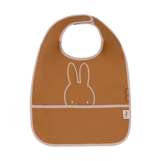 Jollein Miffy Peekaboo Lätzchen Waterproof - 2er Pack - Wild Rose