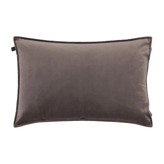 Overseas Middlestitch Kissen - 40 x 60 cm – Samt – Taupe
