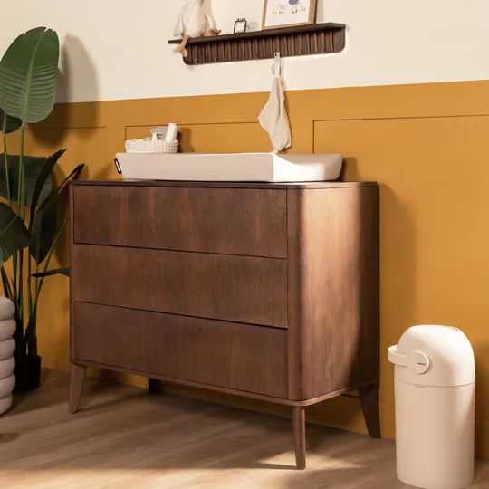 Kidsmill Tune Babyzimmer Walnuss ohne Latten