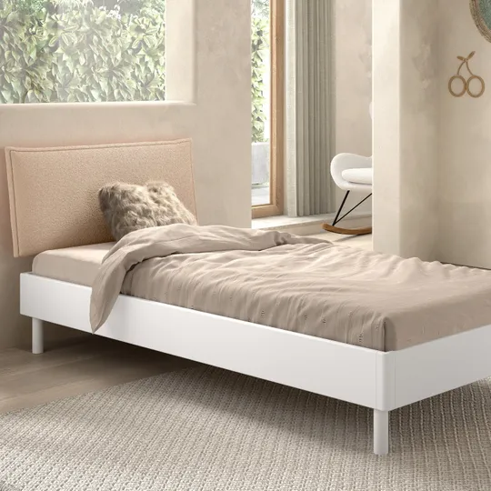 Vipack Bett - Forrest - 90 x 200 cm - Buche Weiß