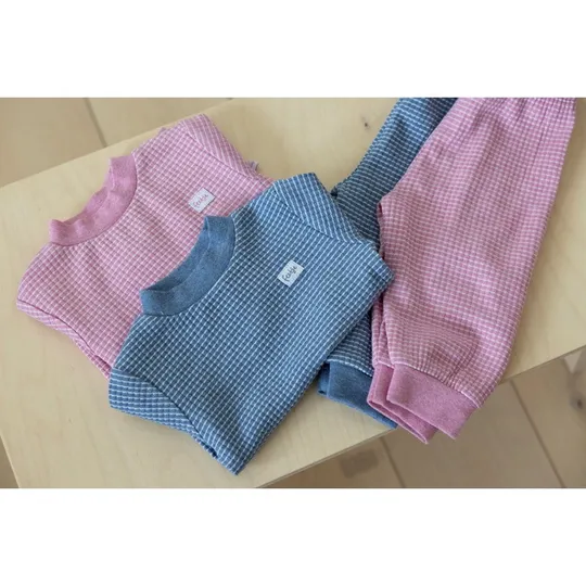 Feetje Waffel Pyjama - Rosa meliert - Gr. 116