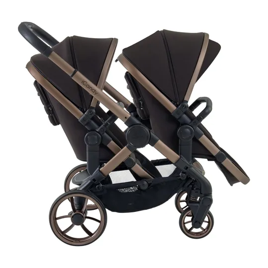 ICandy Peach 7 Doppelkinderwagen – Essential Bundle - Pecan