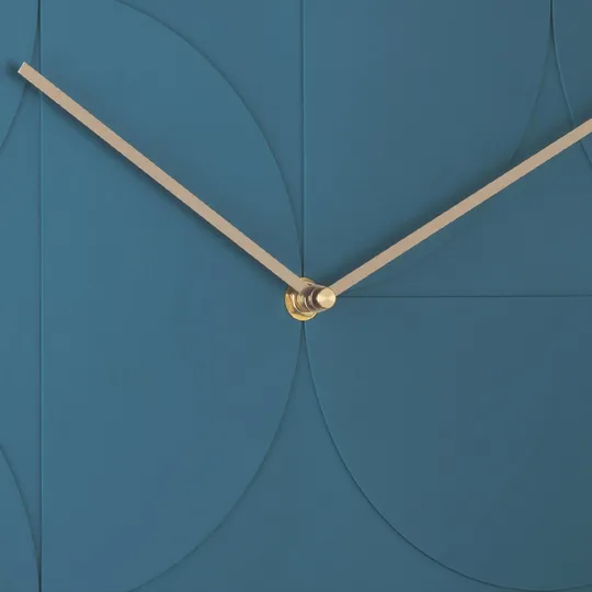 Karlsson Echelon Circular Wanduhr - Dunkelblau