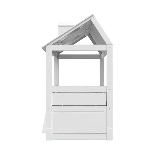 LIFETIME Kidsrooms Kajütenbett - Beachhouse - Mit Treppe & Luxus Lattenrost - Weiß