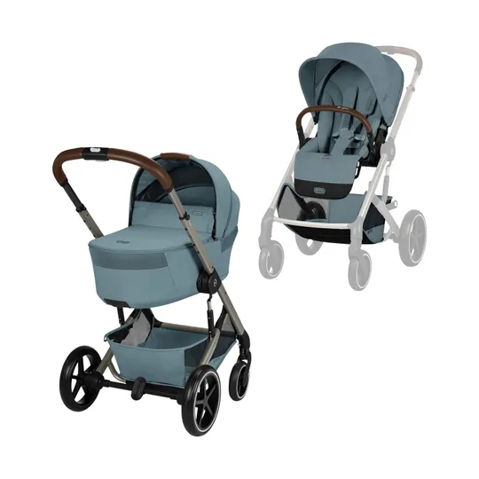 Cybex Balios S Lux 2-in-1 Kinderwagen mit Faltbarer Babywanne