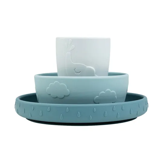 Done by Deer Stick&Stay Dinnerset - Deer Friends - Blue