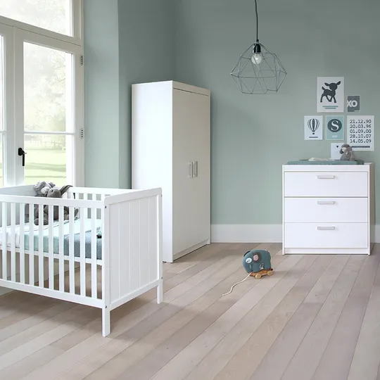 Europe Baby Ralph Babyzimmer Weiß | Kommode + Schrank
