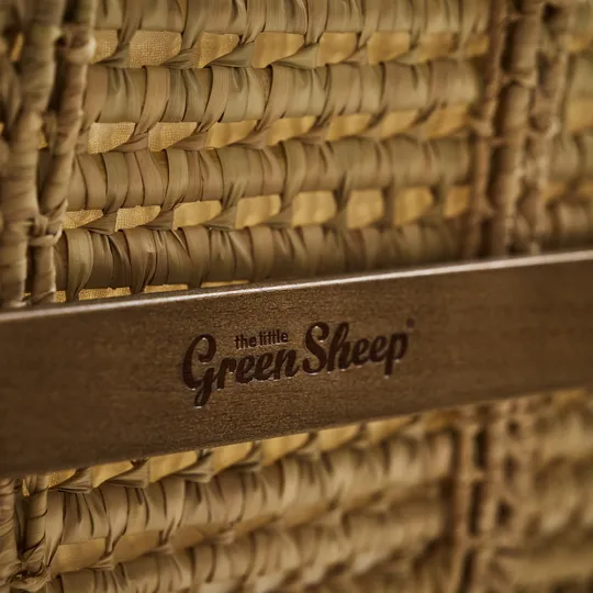 The Little Green Sheep Moses Basket Rocking Stand - Walnut