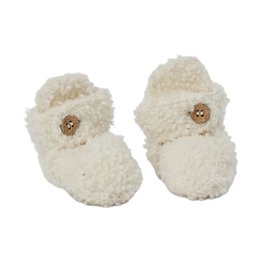 Smallstuff Hausschuhe – Merinowolle – Größe 68/74 – Off White