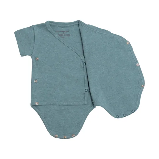 Baby's Only Melange Babybody Stone Green  Gr. 68