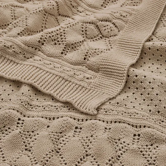 Cam Cam Copenhagen Pointelle Gestrickte Baby Decke - Hazel