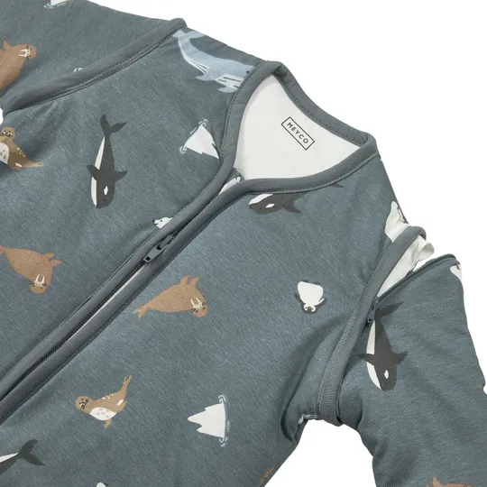 Meyco Slaapzak gevoerd afritsbare mouw jersey Arctic Multicolour 110cm - 326.265.00.03