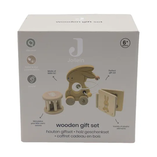Jollein Bunny Luz Holz Geschenkset