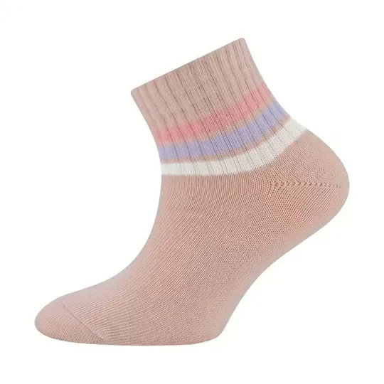 Ewers Tennissocken – 2er-Pack Knöchelhoch Streifen – Größe 27/30