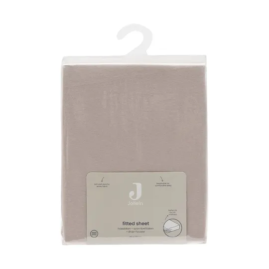Jollein Spannbettlaken - 60x120 cm - Jersey - Silk Rose
