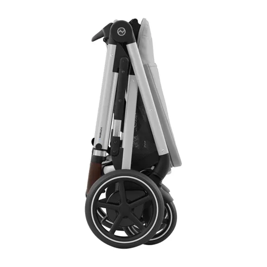 Cybex Kinderwagen Set - e-Gazelle S 3-in-1 Set M - Silver / Stone Grey