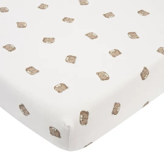 Meyco Bear Spannbettlaken - 70 x 140/150 cm - Jersey - Braun