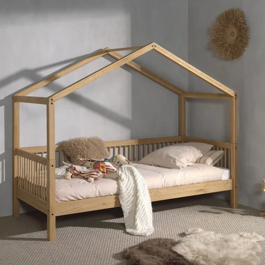 Vipack Hausbett – Forrest – 90 x 200 cm – Eiche