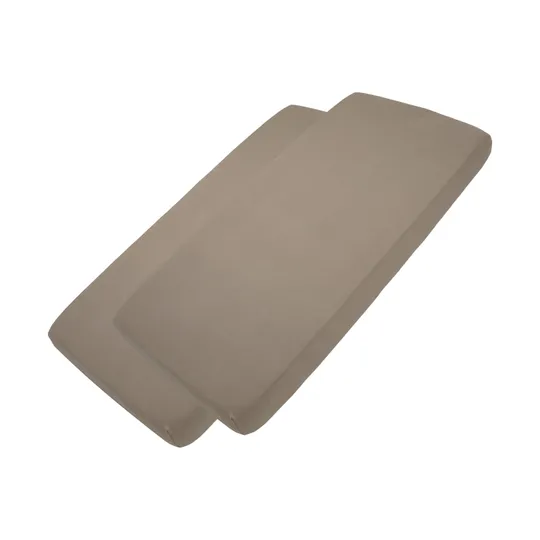 Meyco Hoeslaken jersey Dark Taupe 50x90cm - 2-Pack