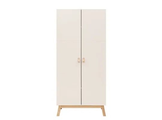 Bopita Babyzimmer Lines - Dune / Nature |  Babybett 60 x 120 cm + Kommode + 2-türiger Kleiderschrank