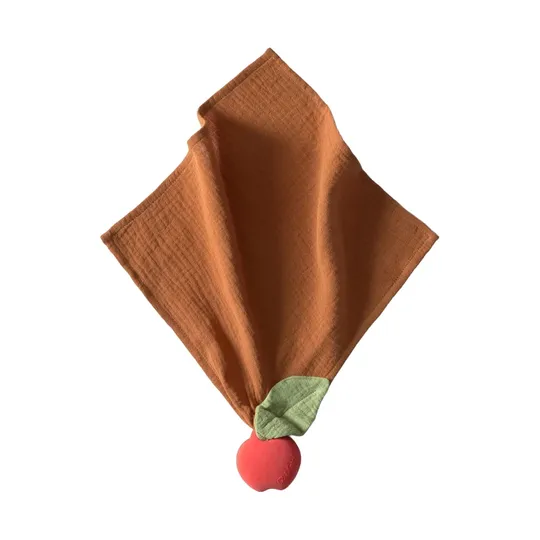 Oli & Carol Schmusetuch - Pepa The Apple - Braun/Rot