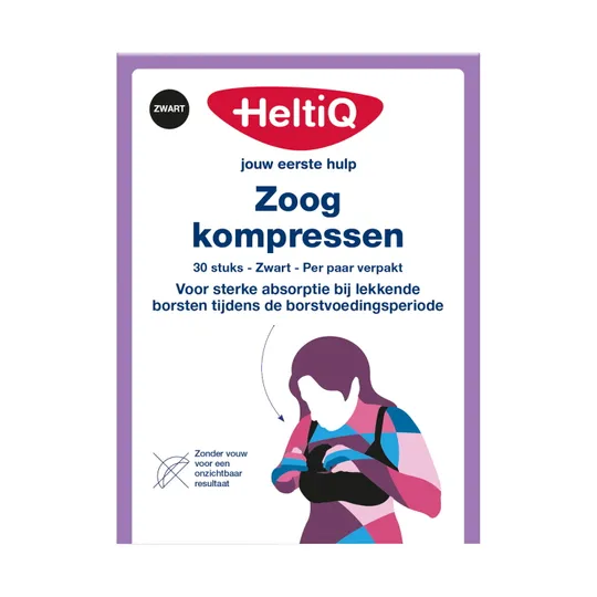 HeltiQ Stilleinlagen Vorgeformt - Schwarz