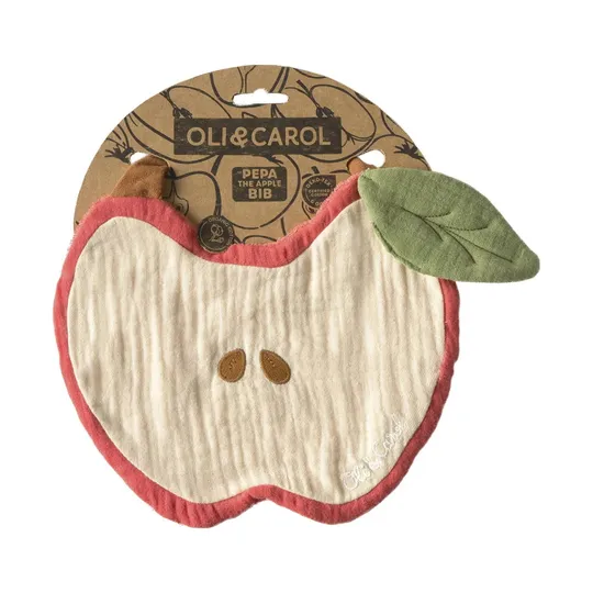 Oli & Carol Lätzchen - Pepa The Apple - Beige/Rosa