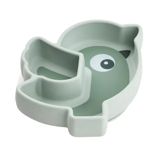 Done By Deer Stick & Stay Snack Teller - Birdee - Silicone - Green