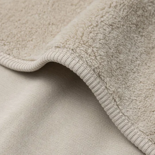Jollein Babydecke - Basic Jersey/Sherpa - 75 x 100 cm - Warm Sand