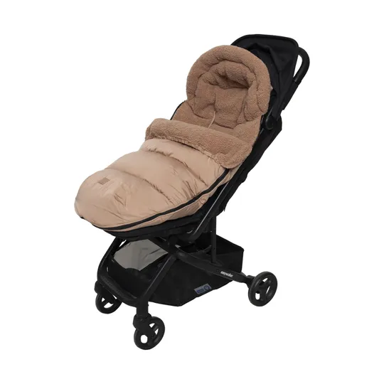 Jollein Fußsack Buggy/Kinderwagen - Puffed - Light Terra