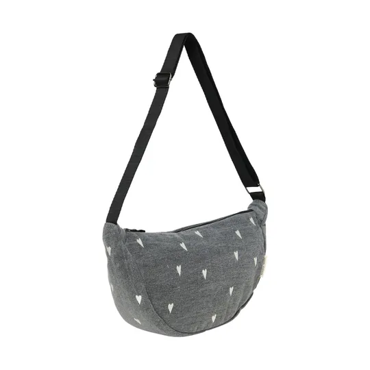 Studio Noos Fanny Pack - Denim Grey Hearts