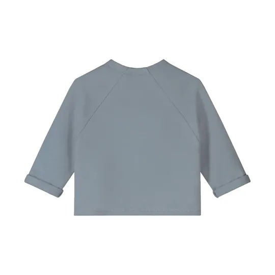 Gray Label Baby Raglan Cardigan GOTS kl. Stone Gray mt. 0-3M