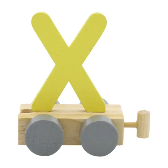 Charl's Toys Buchstabe Zug X Gelb