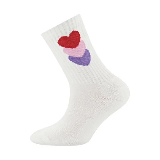 Ewers Socken – 3er-Pack Herzen/Rippstrick – Größe 23/26