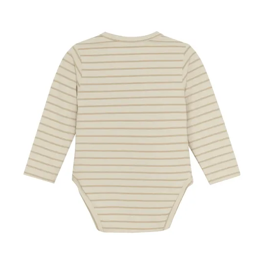 Noppies Navi Wickelbody - Stripe - Größe 62 - Offwhite