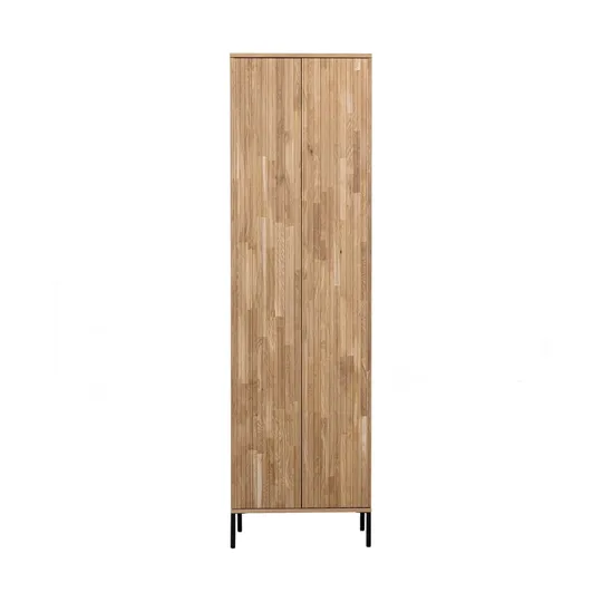 Woood New Gravure Hochschrank - Mit Schublade - Eiche - Klarlack