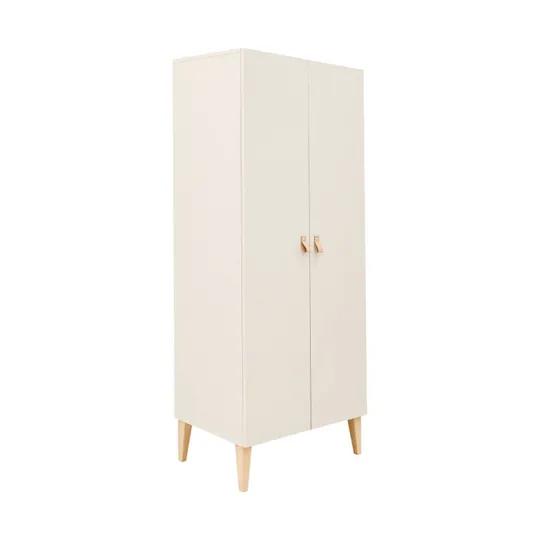 Bopita Amira 2-türiger Kleiderschrank – Dune/Natur