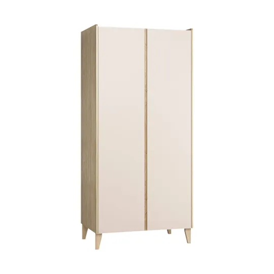 Vox Muve 2-türiger Kleiderschrank Eiche – Sand Beige