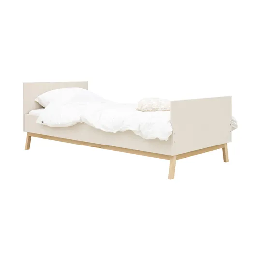 BopitaSaba Jugendzimmer – Dune / Natur – Bett 90x200cm + Nachttisch + Schreibtisch