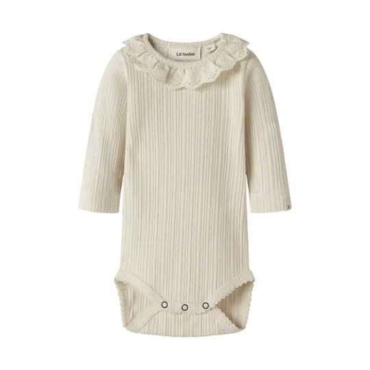 Lil Atelier Babybody - Turtledove - Gr. 62