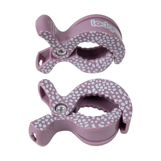 Lodger Swaddle Printed Clips - Dot - 2 Stück - Rose